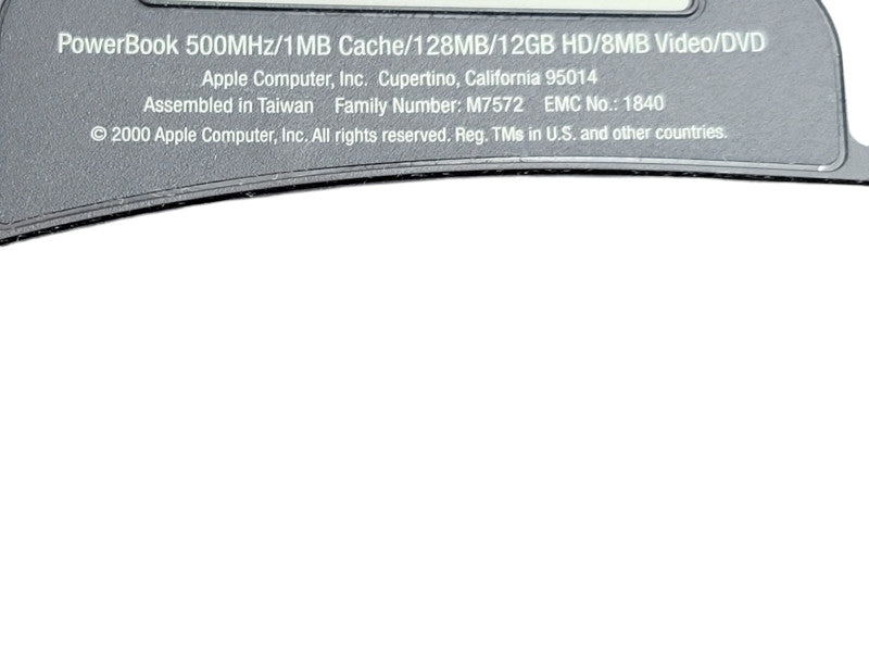 Apple PowerBook - M7572 - 500MHz 128MB RAM 64GB SSD Wi-Fi (UNTESTED) %