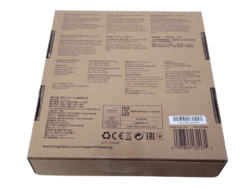 New Logitech V-U0044 Expansion Mic 989-000405 For Meetup Video Conferencing _