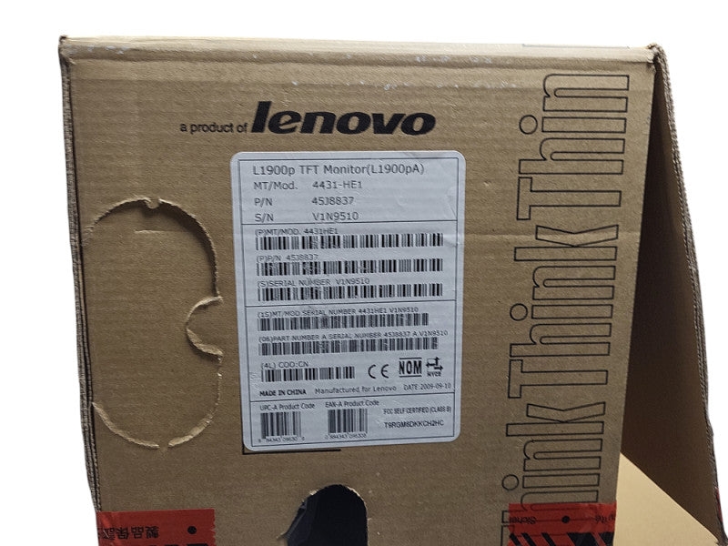 Lenovo 4431-HE1 ThinkVision L1900p TFT 19-inch Flat Panel LCD Monitor Open box $