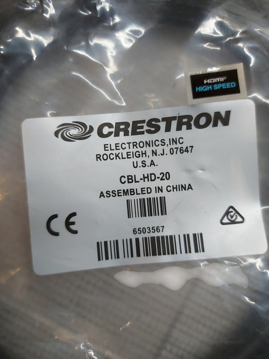Crestron HDMI Cable Certified CBL-HD-20 18 Gbps 20 ft (1.8M) High Speed