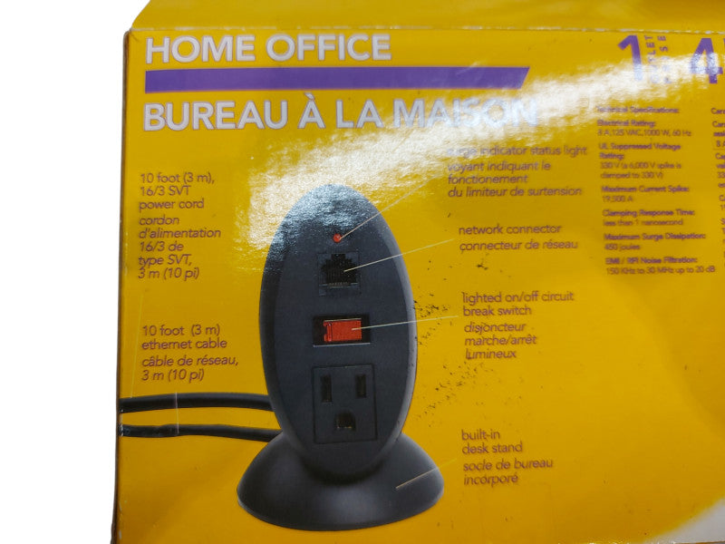 Tripp Lite 1-Outlet Surge Protector  1 network connector