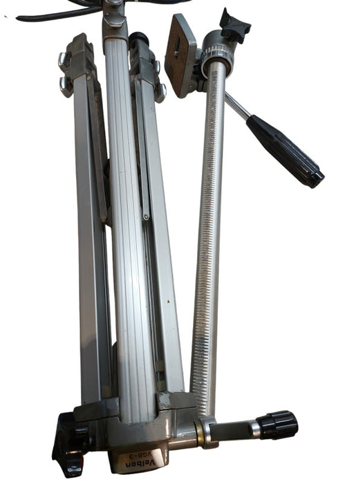 VELBON VGB-3C Heavy Duty Aluminum Photo Tripod w/ Crank & 3-Way Pan