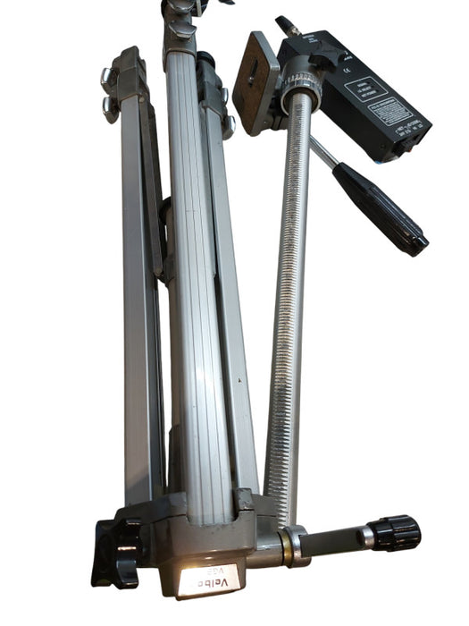 VELBON VGB-3C Heavy Duty Aluminum Photo Tripod w/ Crank & 3-Way Pan
