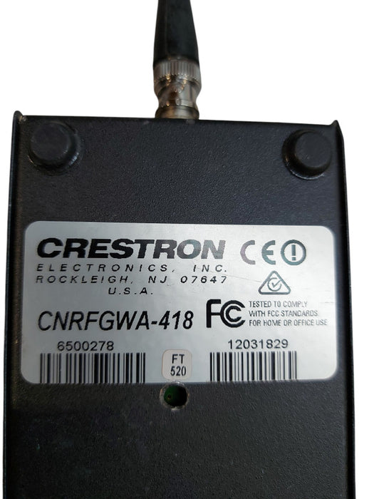 CRESTRON Wireless 418 MHz 1 Way RF Gateway CNRFGWA-418 w/ Antenna & Manual