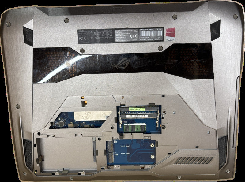ASUS ROG G752V i7-6700HQ Missing Key/Bottom cover For Parts/Repair READ!  Lap200