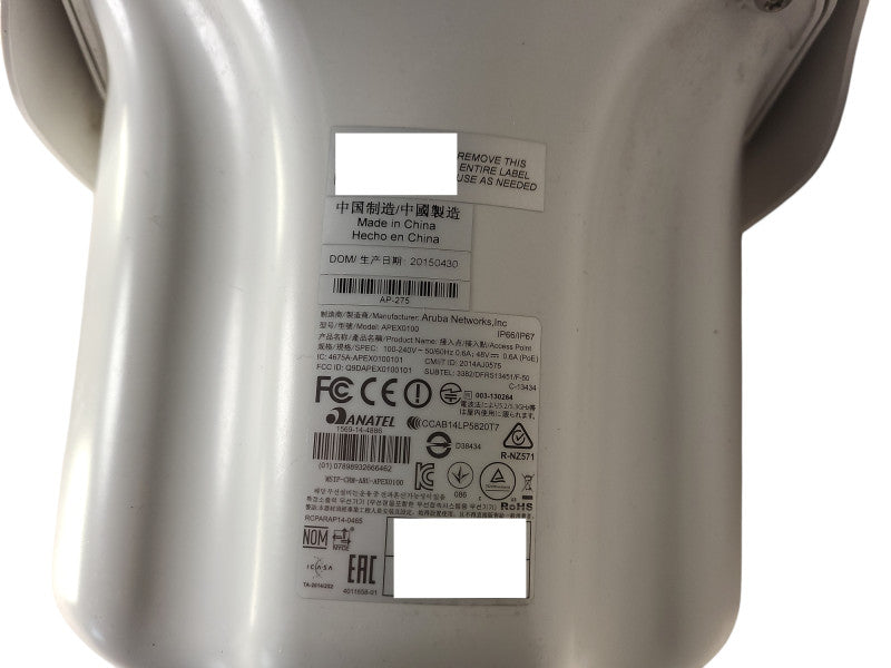 Aruba APEX0100 IAP-275-US JW255A Access Point Outdoor Wireless Dual Band READ $