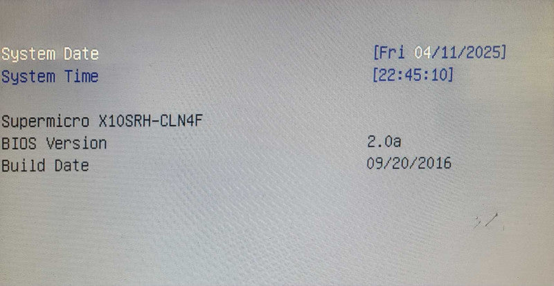 Supermicro X10SRH-CLN4F | Xeon E5-2620 v4 | 64GB DDR4 | No HDD | No RAID Q