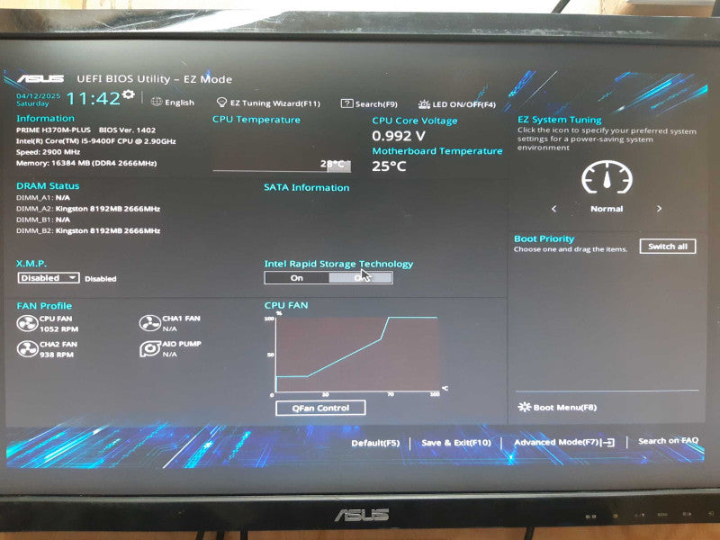 Custom Tower Desktop i5-9400F 2.9 GHz 16GB DDR4, NO HDD / NO HDD Caddie