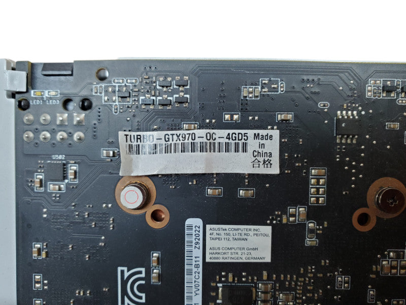 ASUS GeForce GTX 970 Turbo-GTX970-OC-4GD5 4GB GPU 2xDVI 1xHDMI 1xDP