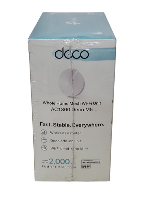 New TP-Link Whole home Mesh WI-FI Unit AC1300 Deco M5(1-Pack)(US) Ver:3.0 _