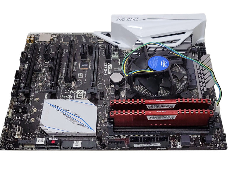 asus z170-a motherboard with Core I7-6700 3.40GHz, 16GB DDR4, I/O Shield  _