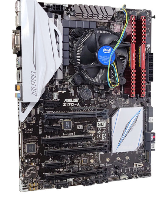asus z170-a motherboard with Core I7-6700 3.40GHz, 16GB DDR4, I/O Shield _