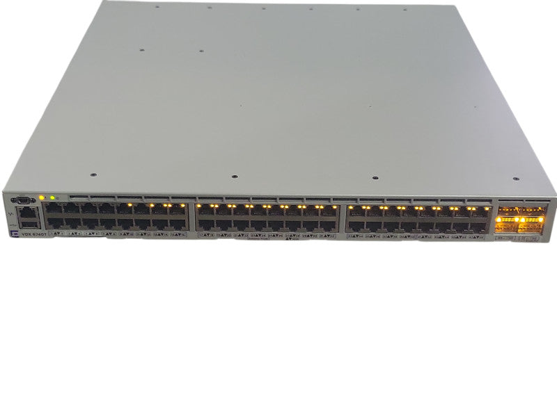 Extreme Networks BR-VDX6740T-24-R 48-Port Managed Switch 2x PSU, READ _
