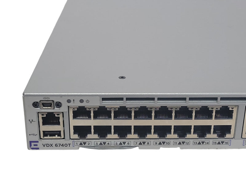 Extreme Networks BR-VDX6740T-24-R 48-Port Managed Switch 2x PSU, READ _