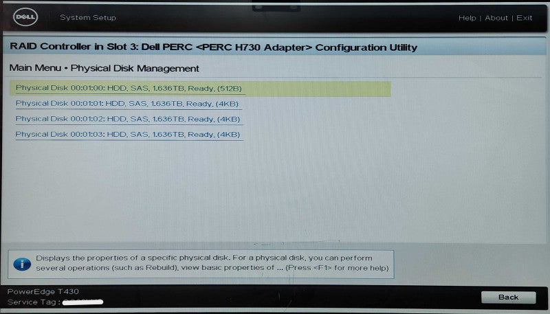 Dell PE T430 16x2.5", E5-2630 v4 2.20GHz, 32GB DDR4, 4x1.8TB SAS, H730
