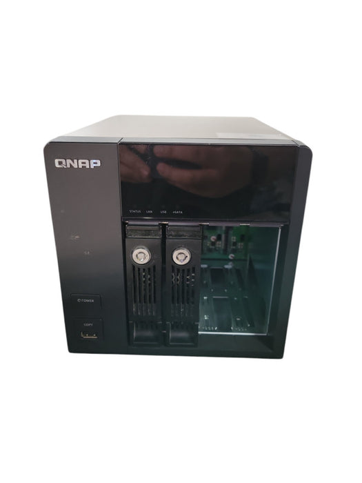 QNAP TS-412 4-Bay NAS, 2TB (2x 1TB) 3.5" HDD !