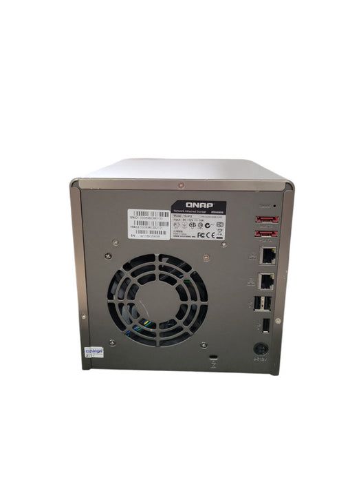 QNAP TS-412 4-Bay NAS, 2TB (2x 1TB) 3.5" HDD !
