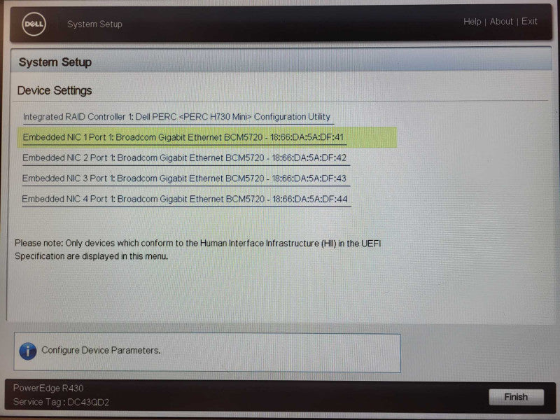 Dell R430 1U 2.5"| Xeon E5-2640 v3 @2.6GHz, 32GB DDR4, H730 Mini, 5x caddies $