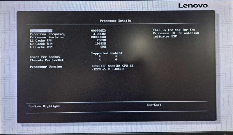 Lenovo x3250 M6 1U Server| Xeon E3-1220 v3 @3.00GHz, 8GB DDR4, 4x 3.5" Bays