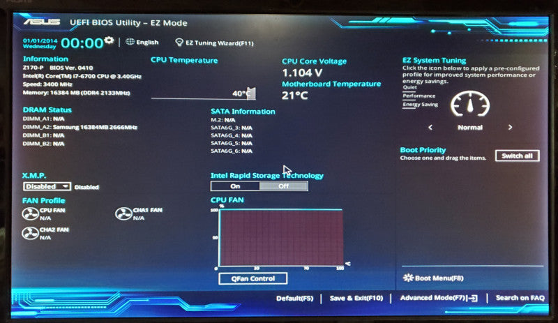 Asus Z170-P Motherboard Intel Core i7-6700 16GB DDR4 - No I/O Shield