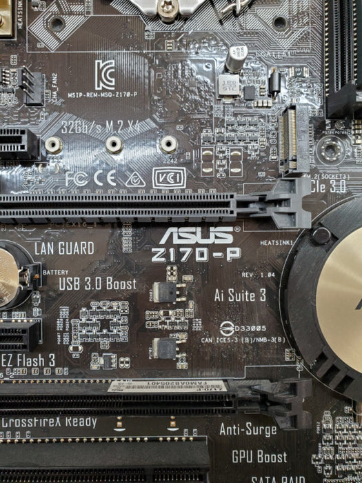 Asus Z170-P Motherboard Intel Core i7-6700 16GB DDR4 - No I/O Shield