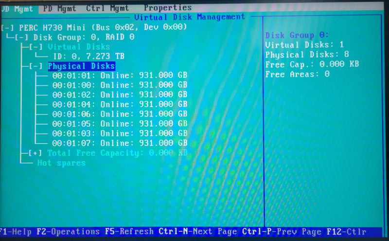 Dell R730 2x Xeon E5-2643v3 3.4GHz 32GB DDR4 H730 Mini, 8x 1TB SAS2x 750w _