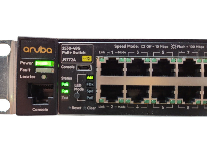 Aruba 2530-48G PoE+ J9772A 48 Port Gigabit PoE+ 4x SFP Network Switch