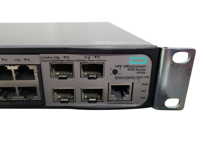 HP JG928A HPE OFFICECONNECT 1920 SERIES 48G PoE+ 370W 48-PORT SWITCH !