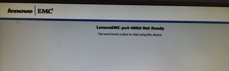 Lenovo EMC px4-400d 4-Bay NAS Storage Array