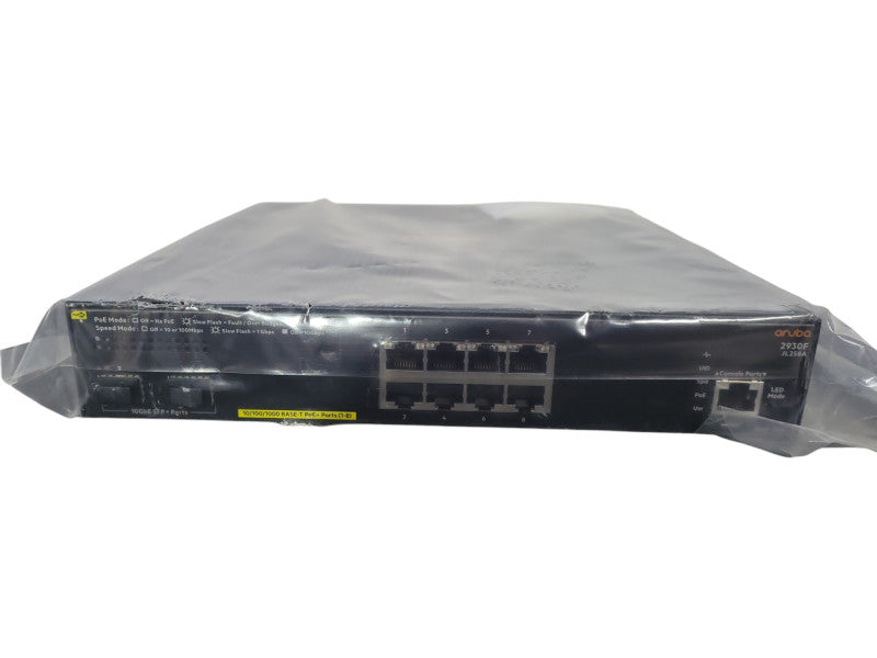 HPE Aruba 2930F JL258A 8G PoE+ 2SFP+ 8-Port Managed Networking Switch !
