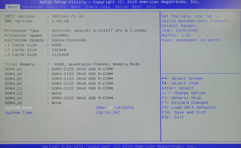 Datto S4P6 1U, Xeon D-2143IT 2.2GHz 48GB DDR4 4-Bay 400W PSU _
