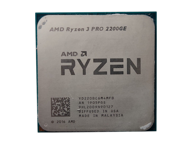 AMD Ryzen 3 Pro 2200GE 3.2Ghz 4-Core Socket AM4 CPU Processor
