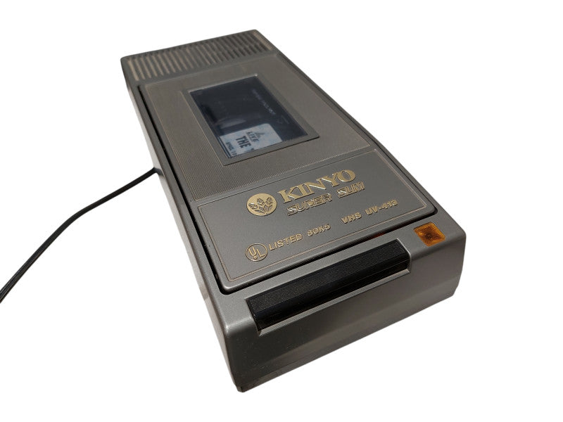 Vintage Sanyo Super Slim UV-413 VHS Video Cassette Rewinder Made in Taiwan  =
