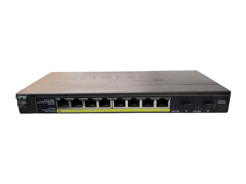 Netgear Prosafe GS110TP V1H1 8-Port Gigabit PoE Smart Switch w/ 2x SFP