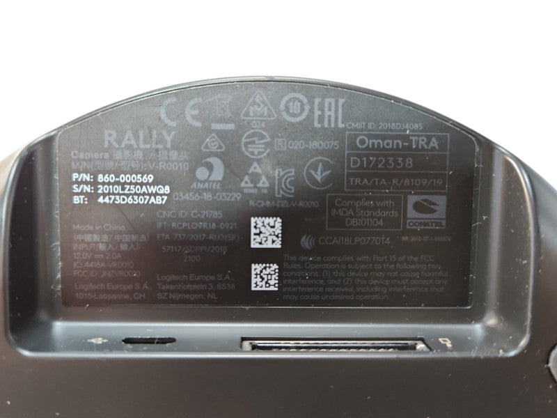 Logitech Rally Video Conferencing Camera V-R0010, READ