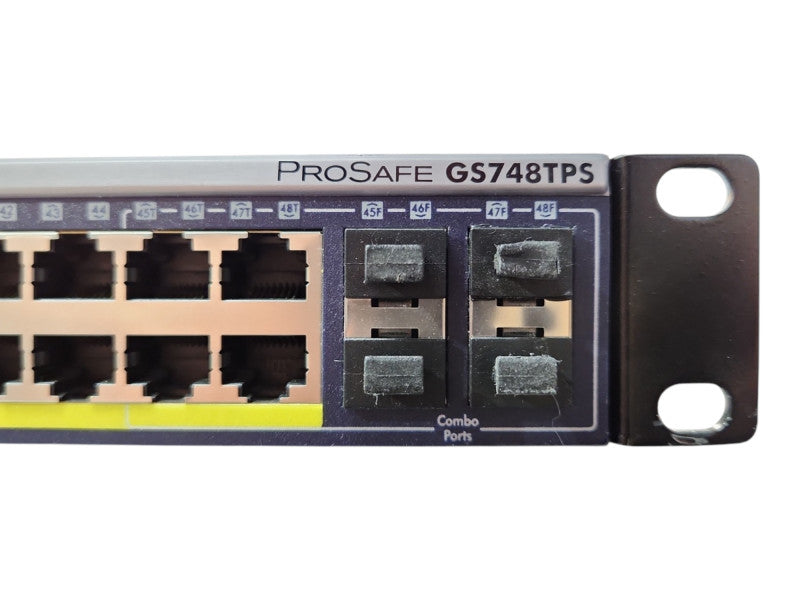 Netgear GS748TPS 48-port PoE Gigabit Switch w/ 4x SFP 2x HDMI Stacking VLAN