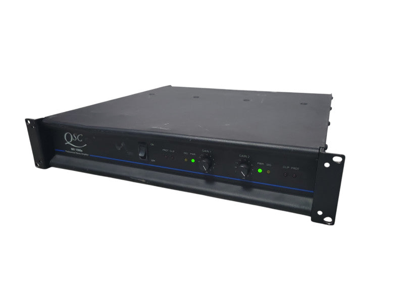 QSC MX1500A Stereo Power Amplifier (Powers on) _