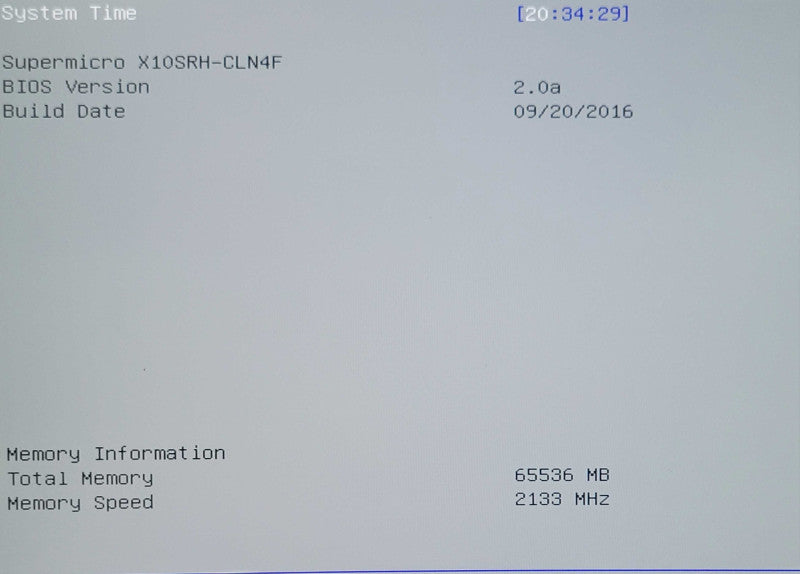 SuperMicro X10SRH-CLN4F Xeon E5-2620 @2.1GHz v4 64GB DDR4 2x PSU _