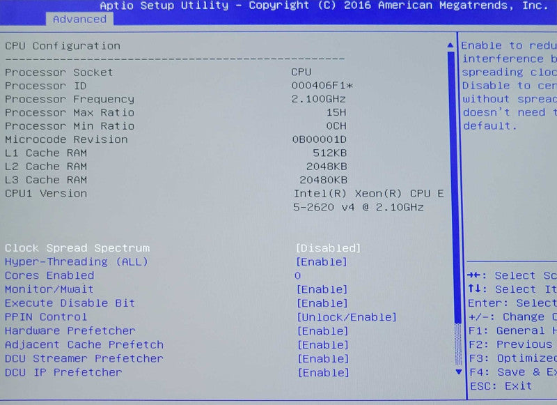 SuperMicro X10SRH-CLN4F Xeon E5-2620 @2.1GHz v4 64GB DDR4 2x PSU _
