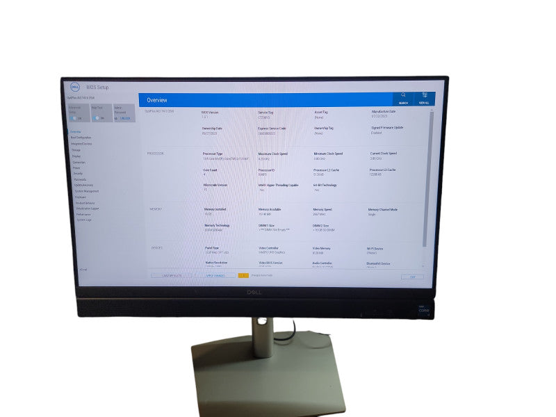 Dell OptiPlex 7410 AIO 23.8" i3 - 13100T 16GB DDR4 SDRAM Ram  θ