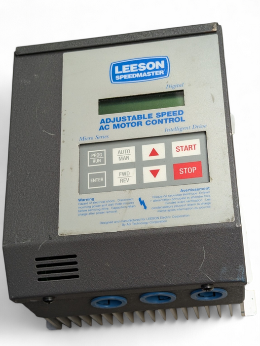 LEESON SPEEDMASTER Digital Adjustable Speed AC Motor Controller READ  -