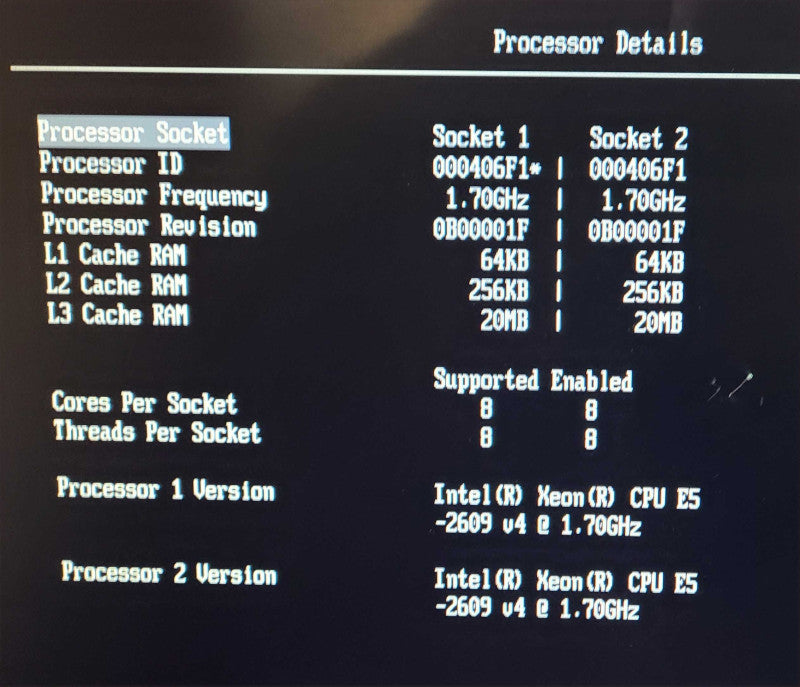 Lenovo X3550 M5 1U - 2x Xeon E5-2609 v4 | 96GB DDR4 | ServeRAID M1215 RC
