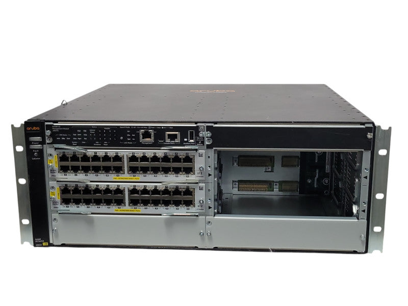 Aruba 5406R zl2 J9850A PoE+ Chassis with 1x J9827, 2x J9986A, 1x PSU _