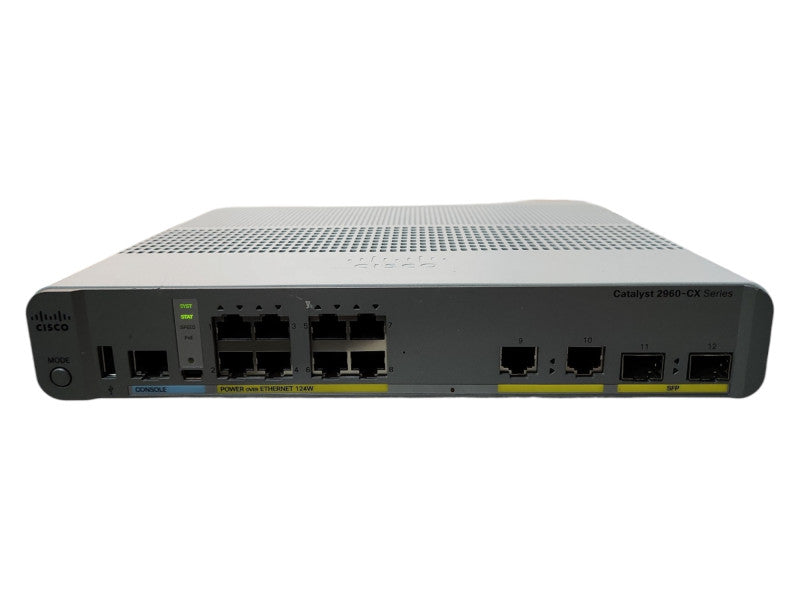 Cisco WS-C2960CX-8PC-L V02, 8-Port Gigabit Managed Silent Switch w/ 2x SFP
