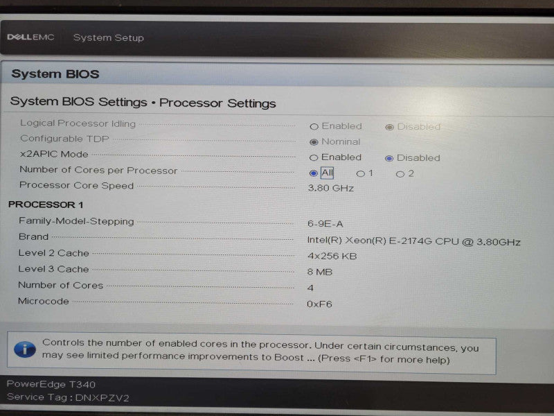 Dell PowerEdge T340 - Xeon E-2174G 48GB DDR4 PERC H330 2x495W PSU !
