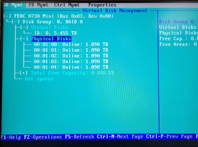 Dell PE R730 2x Xeon E5-2630v3 2.40GHz 64GB H730 Mini 5x 1.2TB SAS 2x PSU _
