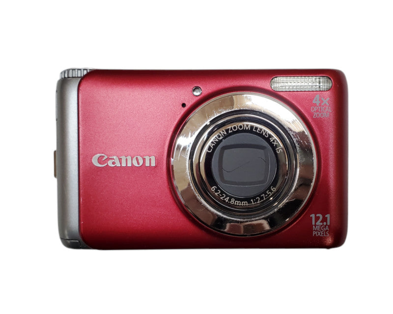 PowerShot A3100 IS 12.1MP Digital Camera - Red - No Battery