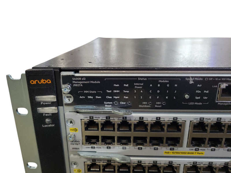 HPE Aruba 5400R zl2 switch w/ 2x J9990A, 10x J9986A, 4x PSU !