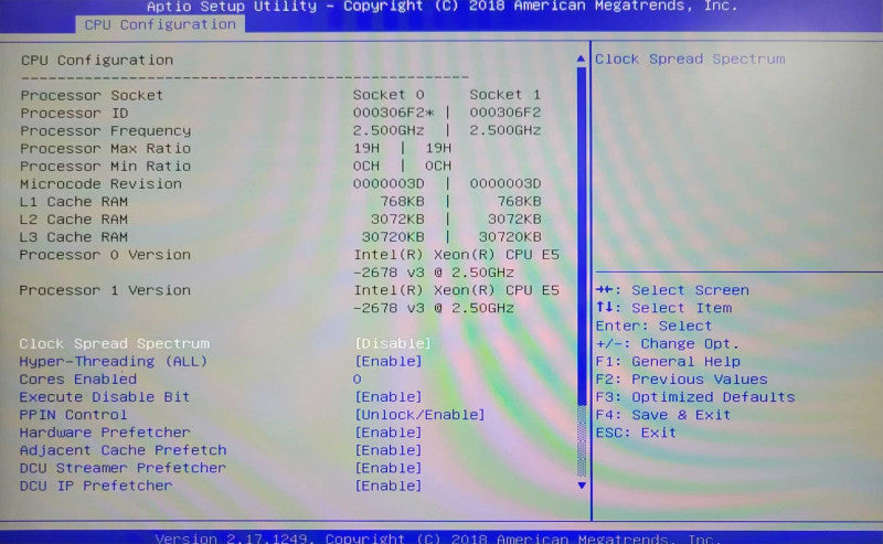 SuperMicro 418-20 X10DRG-OT+ 2x Xeon E5-2678v3 2.50GHz 112GB DDR4, SEE _