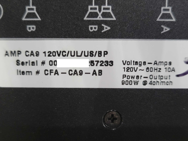 Crest Audio CA9 Professional Power Amplifier Rackmount , READ _